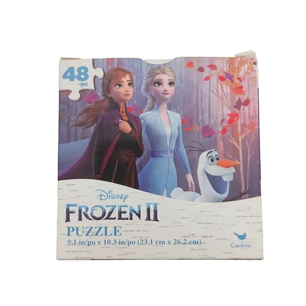 Disney Frozen II 48 pc Puzzle Memory Match Cards Game Set Of 2